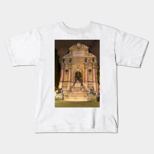 Fontaine Saint Michel © Kids T-Shirt